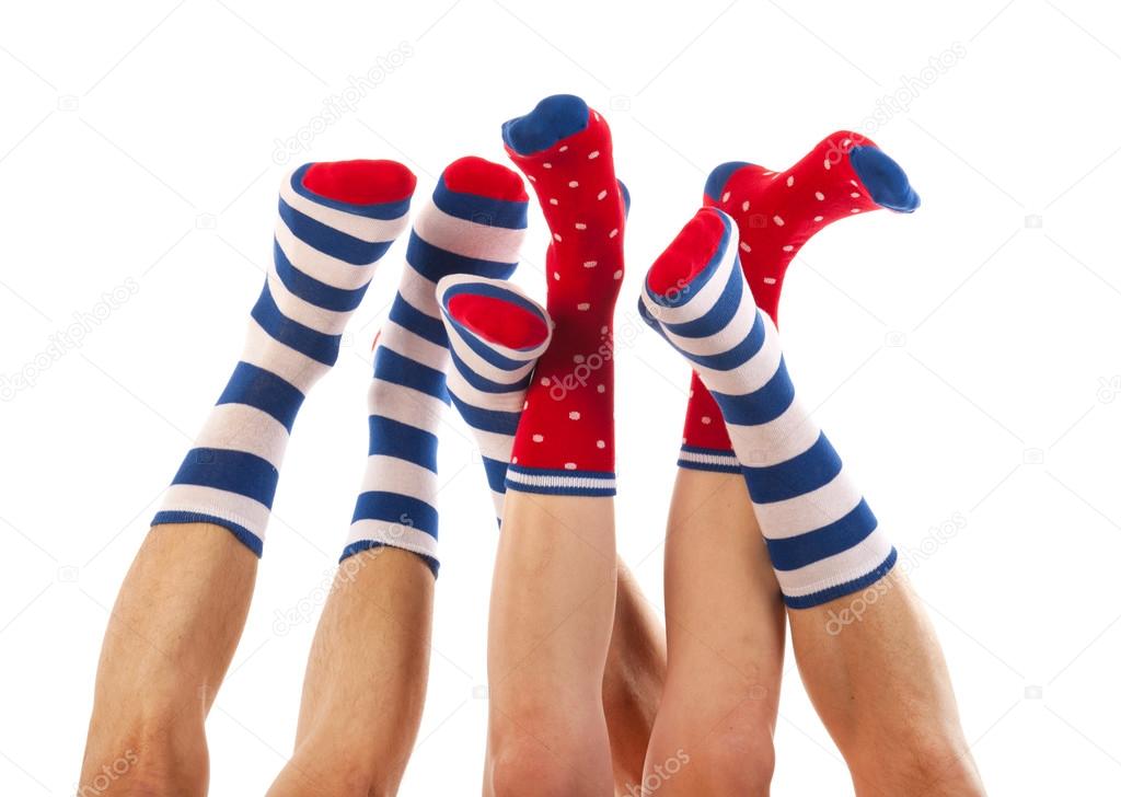 feet in socks