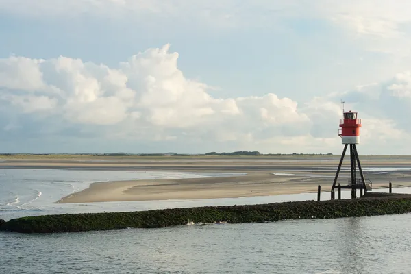 Baken eiland Borkum — Stockfoto