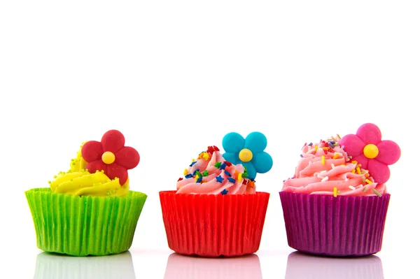 Kleurrijke cupcakes — Stockfoto