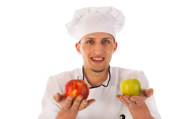 Cocine con manzanas frescas — Foto de Stock