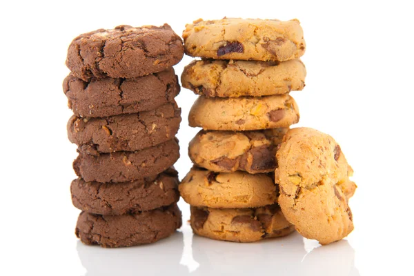 Chocolate and vanillia cookies — Stock Photo, Image