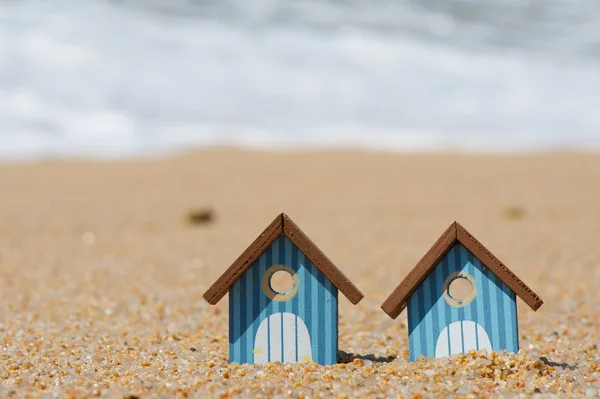 Capanne sulla spiaggia — Foto Stock