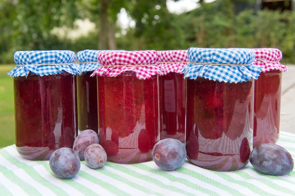 Homemade pots jam — Stock Photo, Image