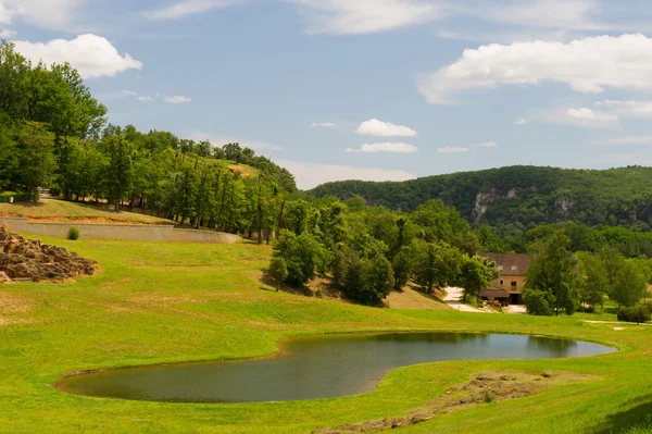 Little lake in the Dordogne — Stock Photo, Image