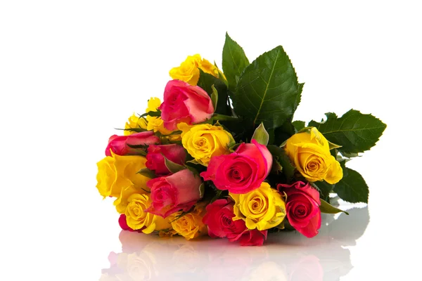 Rosas de buquê coloridas — Fotografia de Stock