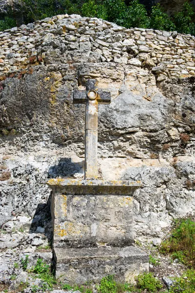 Cruz de peregrinación en Rocamadour — Foto de Stock