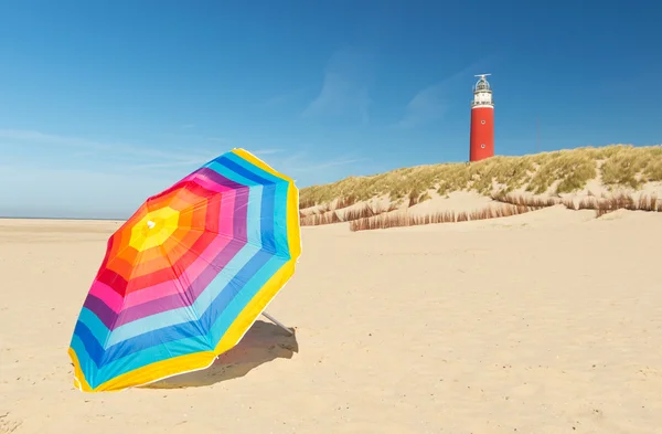 Vuurtoren op Nederlandse Waddeneilanden eiland texel — Stockfoto