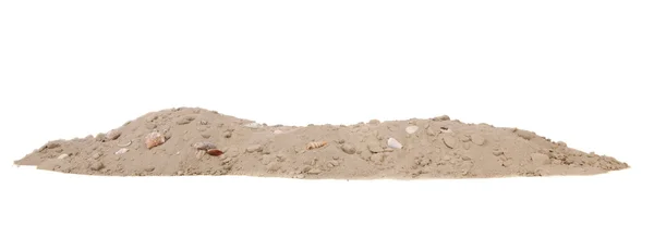 Пляжный песок с ракушками — стоковое фото