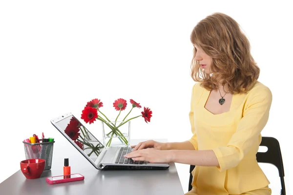 Happy at the office — Stock Photo, Image