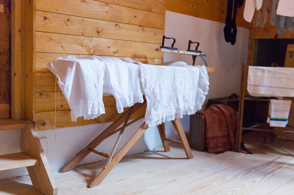 Ironing antique underwear