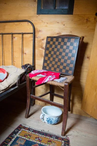 Detail of an old Dutch bedroom — Stock Photo, Image