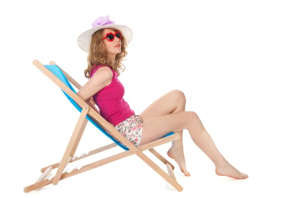 Sunbathing at the beach — Stock Photo, Image