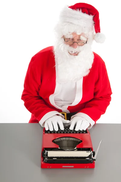 Père Noël écrivant une lettre — Photo