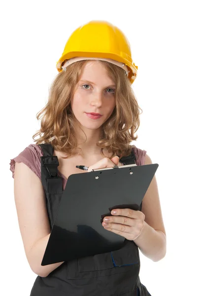 Vrouwelijke builder — Stockfoto