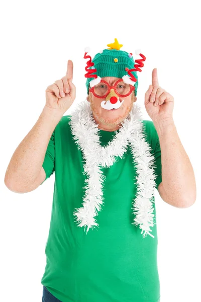 Funny dressed for Christmas — Stock Photo, Image