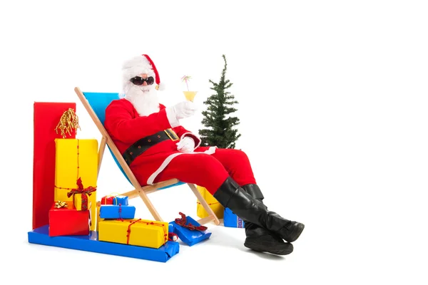 Santa Claus on vacation — Stock Photo, Image