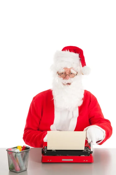 Santa claus, psaní dopisu — Stock fotografie