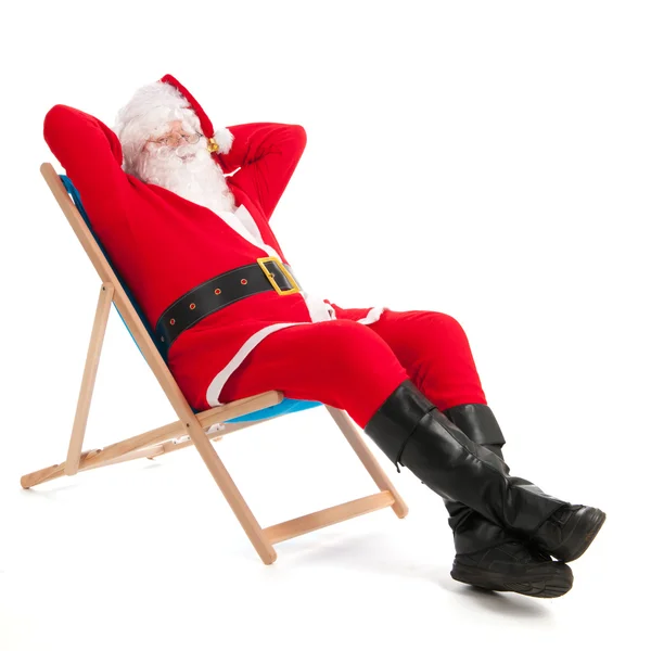 Weihnachtsmann im Urlaub — Stockfoto