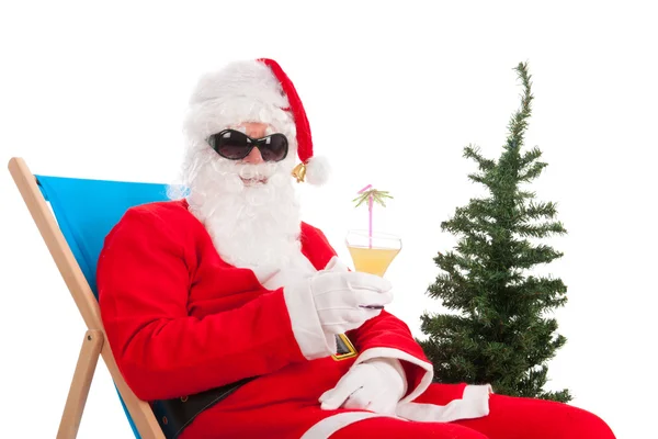 Santa claus op vakantie — Stockfoto