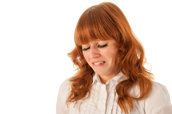 Retrato mujer triste — Foto de Stock