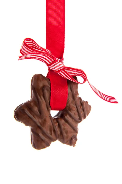 Chocolate Christmas cookie — Stock Photo, Image