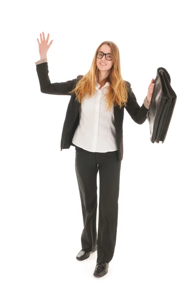 Mujer de negocios feliz — Foto de Stock