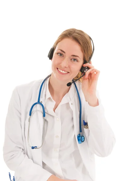 Female doctor online — Stock Photo, Image