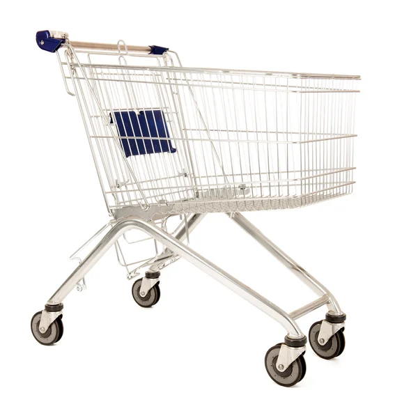 Metal shopping cart — Stock Photo, Image