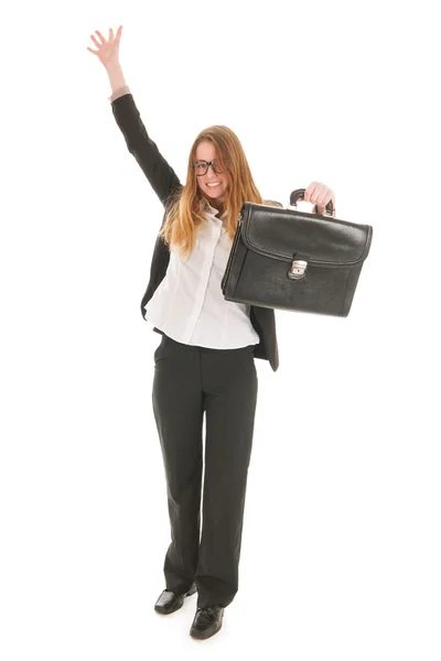 Mujer de negocios feliz — Foto de Stock