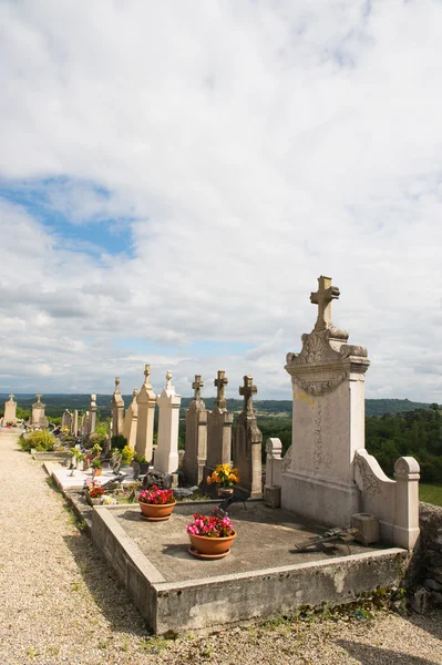 Кладовище у Франції — стокове фото