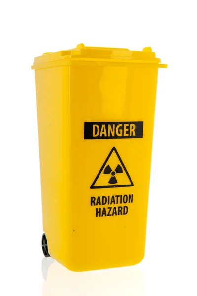 Trash can for radioactive garbage — Stock Photo, Image