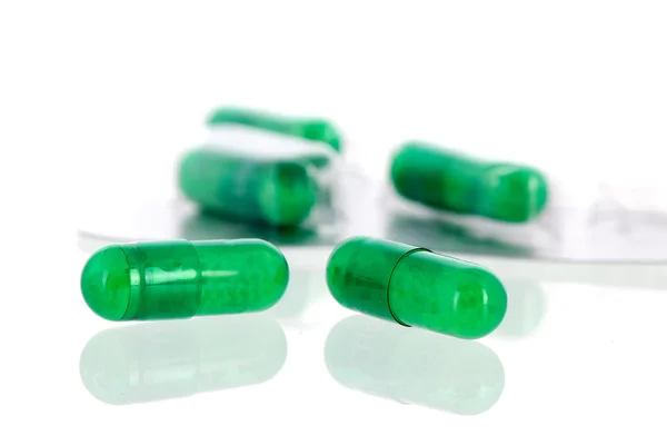 Groene geneeskunde in capsules — Stockfoto