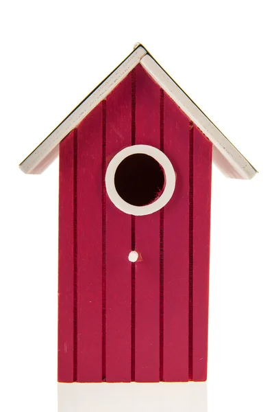 Purple bird house — Stock Photo, Image