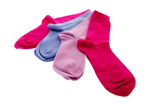 Several socks in blue and pink — Stock Photo, Image