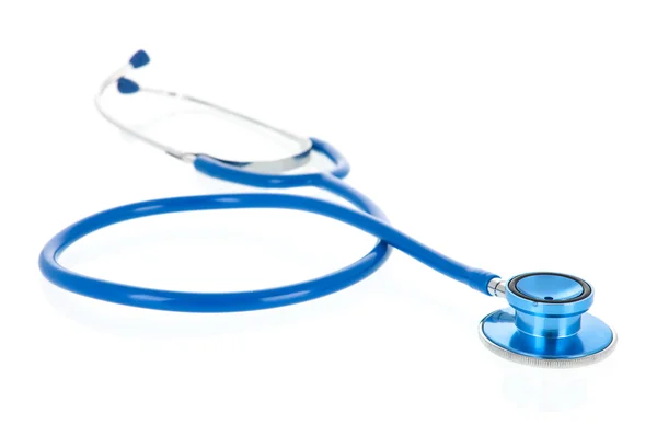 Modré stetoskop — Stock fotografie