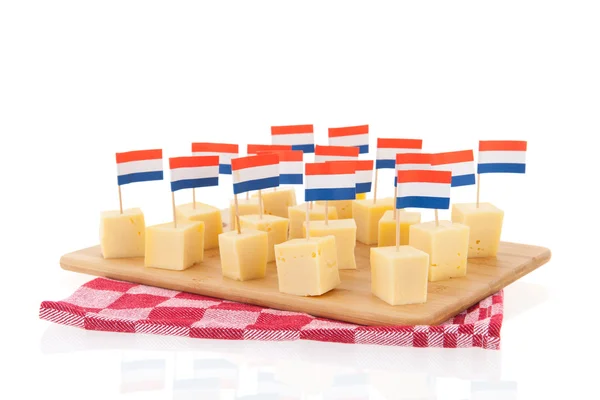 Кубы сыра Нидерландов — стоковое фото
