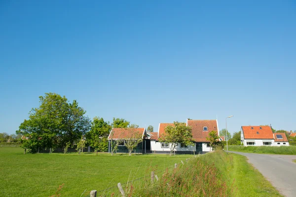 Vesnice oosterend na nizozemské texel — Stock fotografie