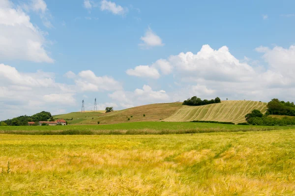 Agrarische landschap in Frankrijk — Stockfoto