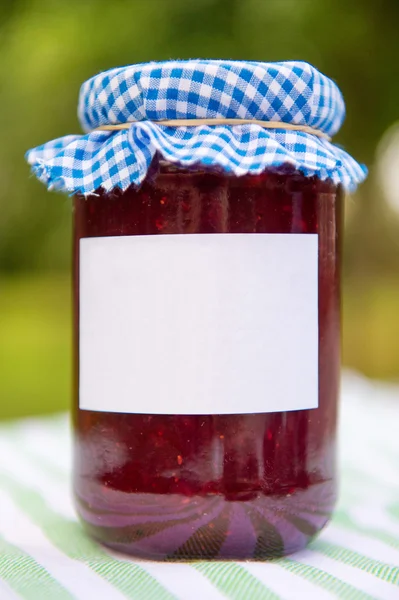 Homemade jam in pot — Stock Photo, Image