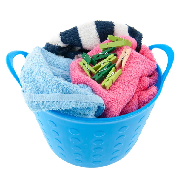 Wasmand voor wasgoed — Stockfoto