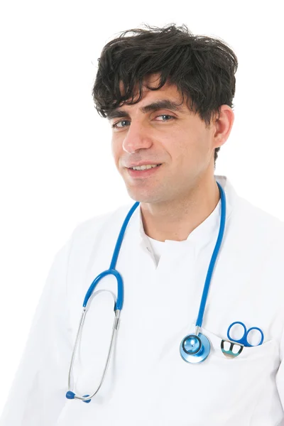 Médico masculino con portapapeles — Foto de Stock