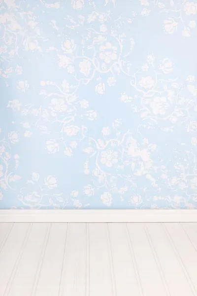 Donker blauwe korset青い部屋のインテリア — ストック写真