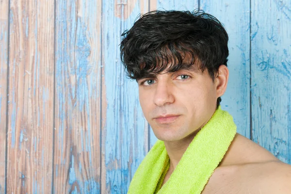 Hombre en la playa — Foto de Stock