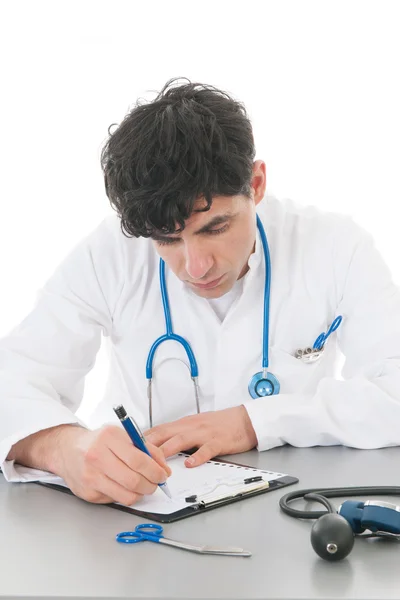 Medico maschio con appunti — Foto Stock