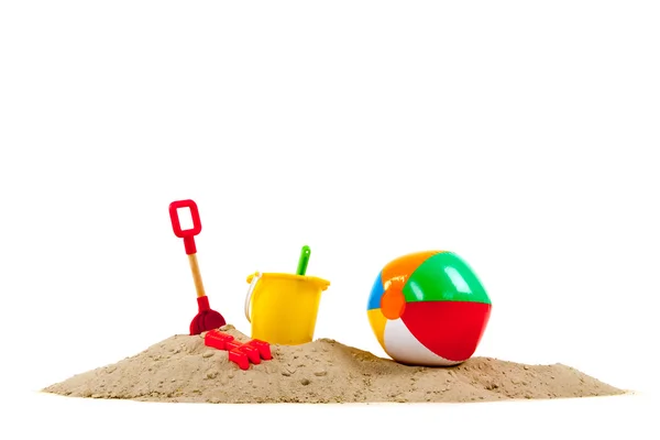 Toys at the beach — Stock Photo, Image