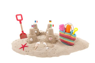 Sandcastle ve plaj oyuncakları