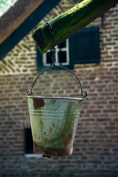 Rusty bucket — Stock Photo, Image