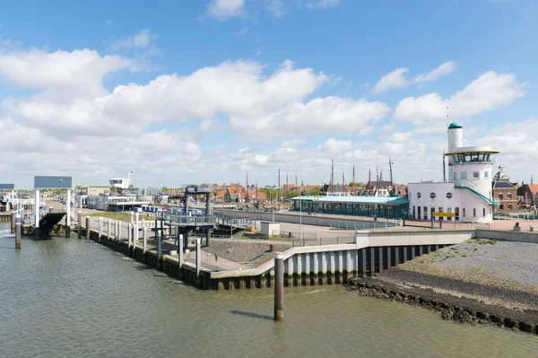 Harbor in Dutch Harlingen — Stock Photo, Image