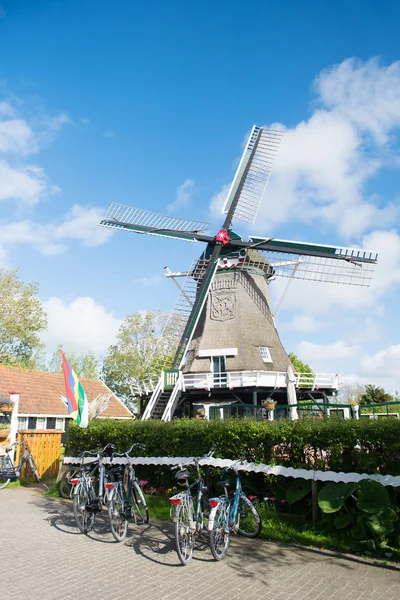 Hollandalı wadden ada terschelling yel değirmeni — Stok fotoğraf