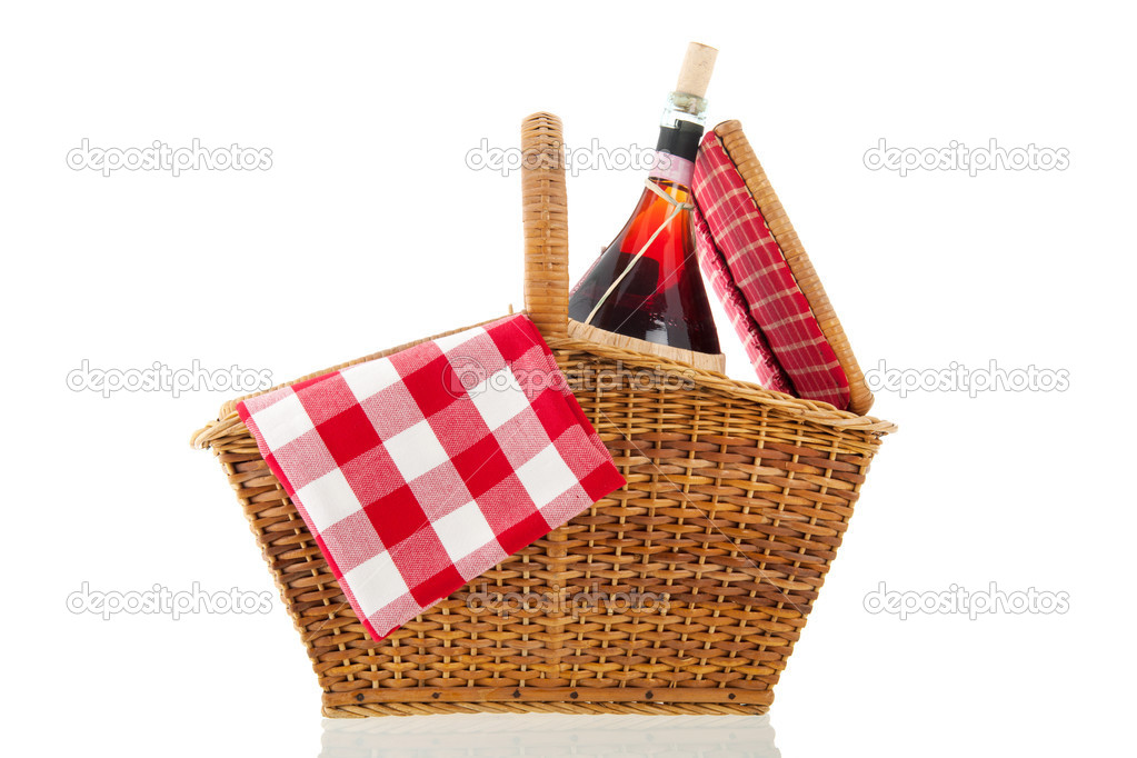 Picnic basket Stock Photo by ©ivonnewierink 49134569
